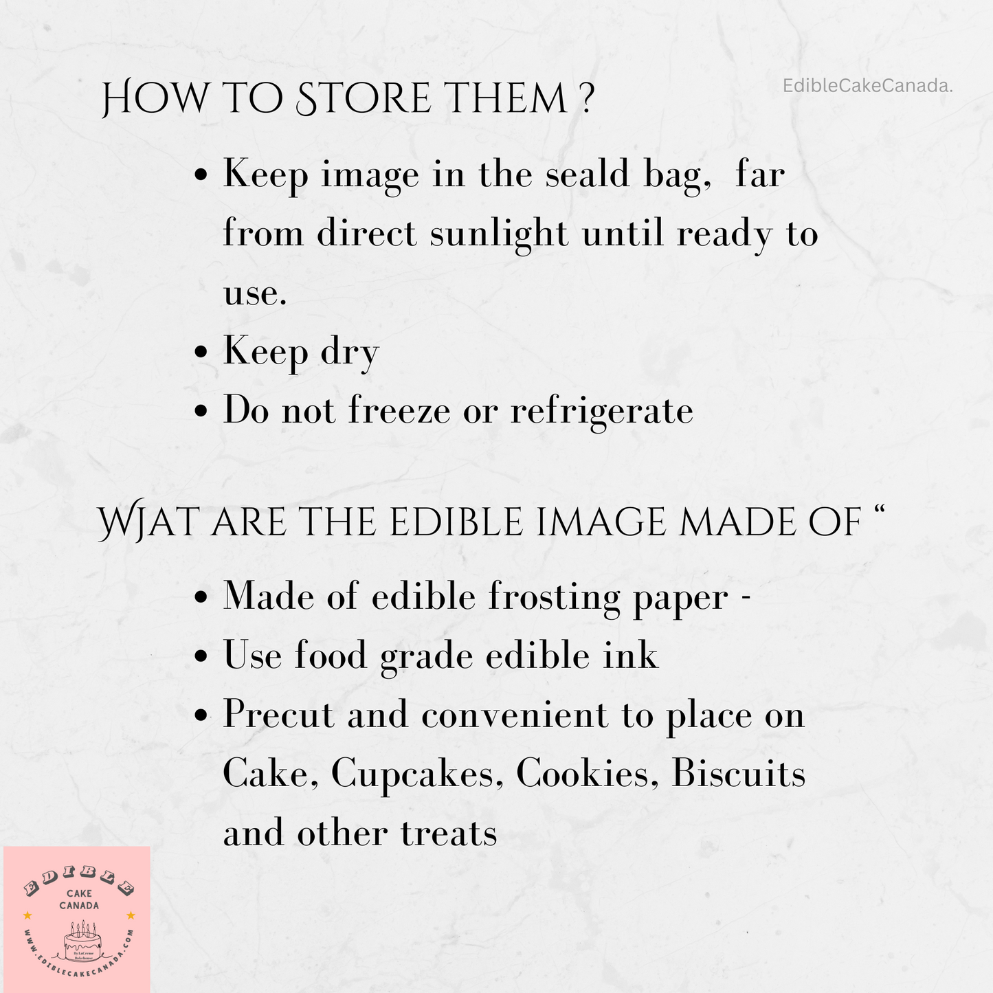 Edible Custom Photo Image Logo Icing Sheet for Cupcake Cookie Biscuit